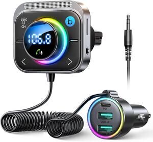 JOYROOM 66W Bluetooth 5.4 Car Adapter Aux With 3 Charging Ports?PD 30W & 2 * 18W